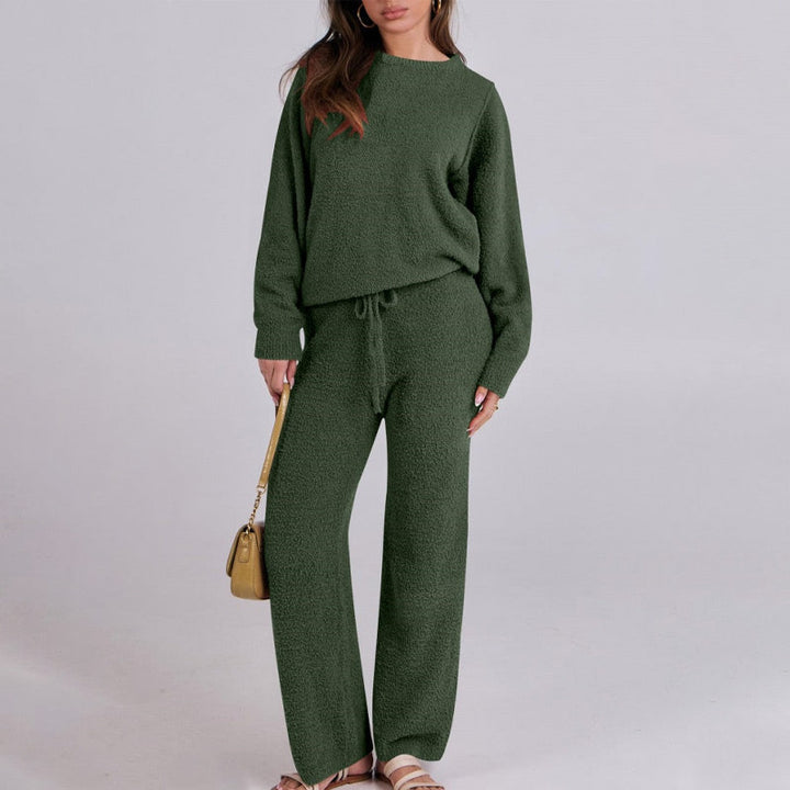 Men's Comfortable Lounge Set with Sweater and Pants