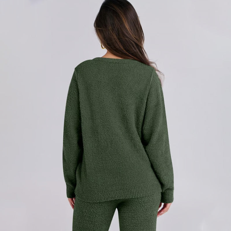 Men's Comfortable Lounge Set with Sweater and Pants