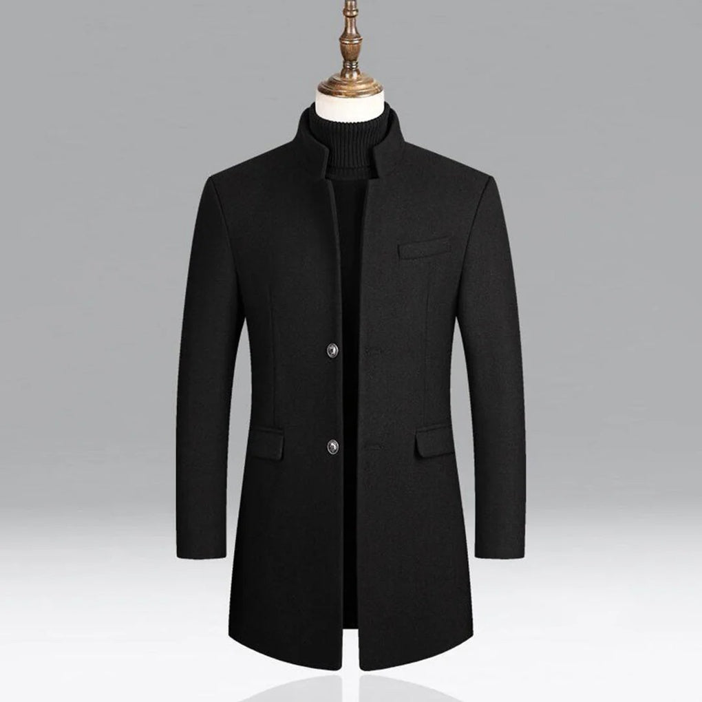 Men's Elegant Classic Coat - Timeless Formal Layer for Every Occasion