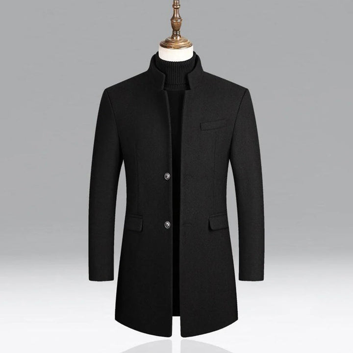 Men's Elegant Classic Coat - Timeless Formal Layer for Every Occasion