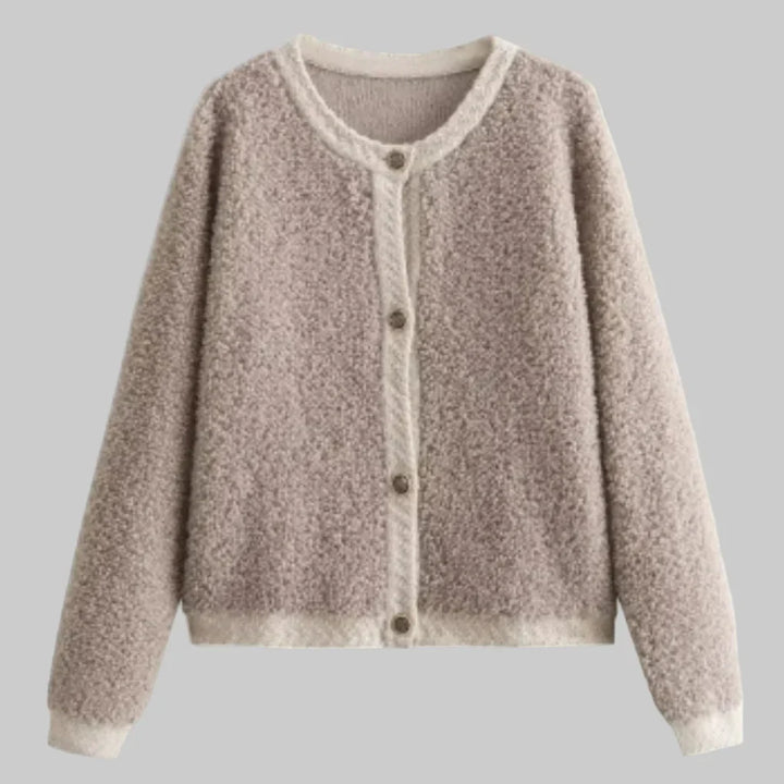Women's Soft Textured Button Cardigan for Stylish Layering