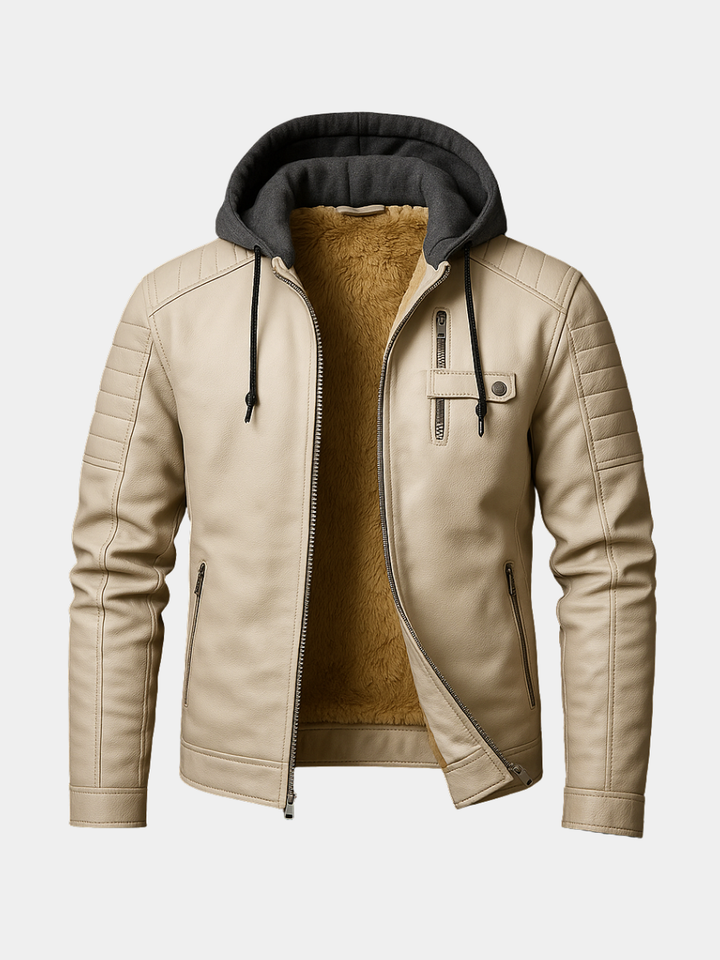 Men's Hooded Wrap Minimalist Coat