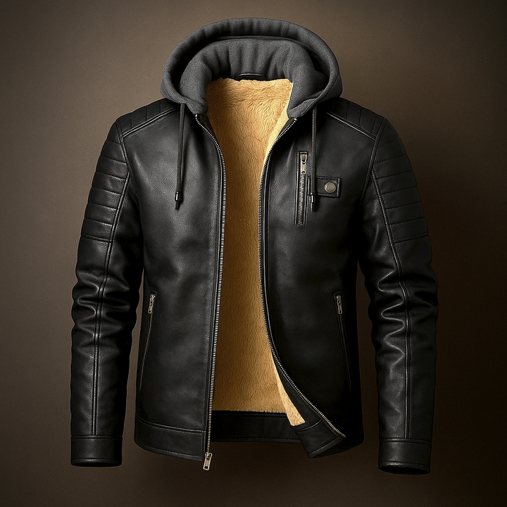 Men's Hooded Wrap Minimalist Coat