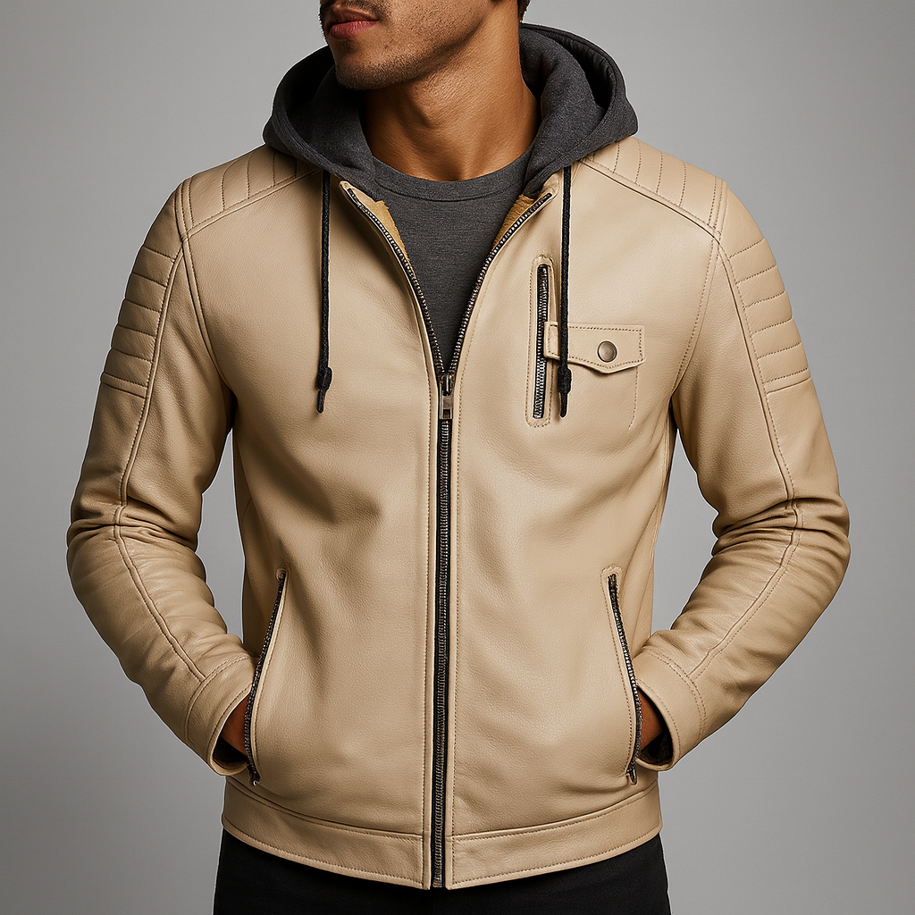 Men's Hooded Wrap Minimalist Coat