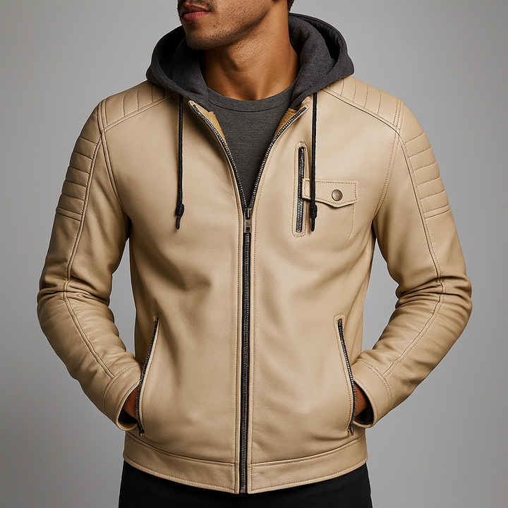 Men's Hooded Wrap Minimalist Coat