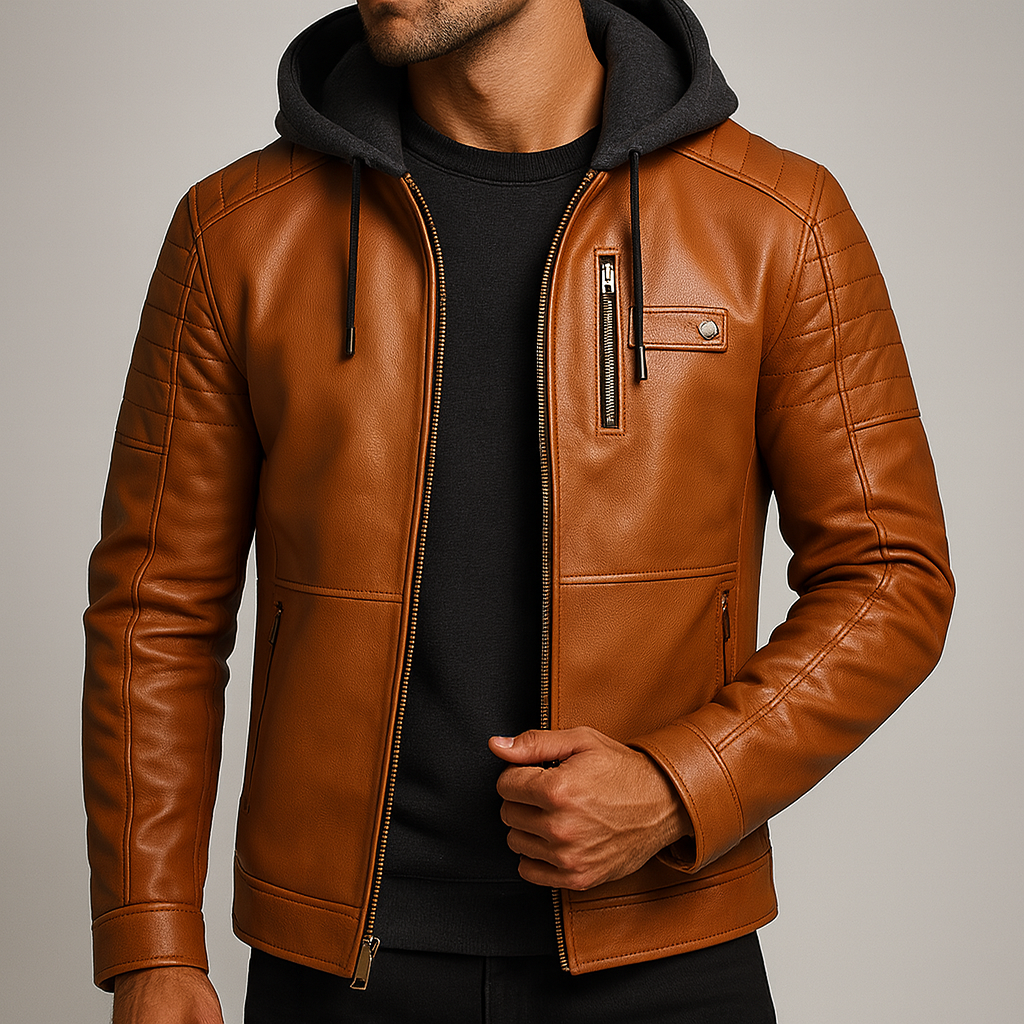 Men's Hooded Wrap Minimalist Coat