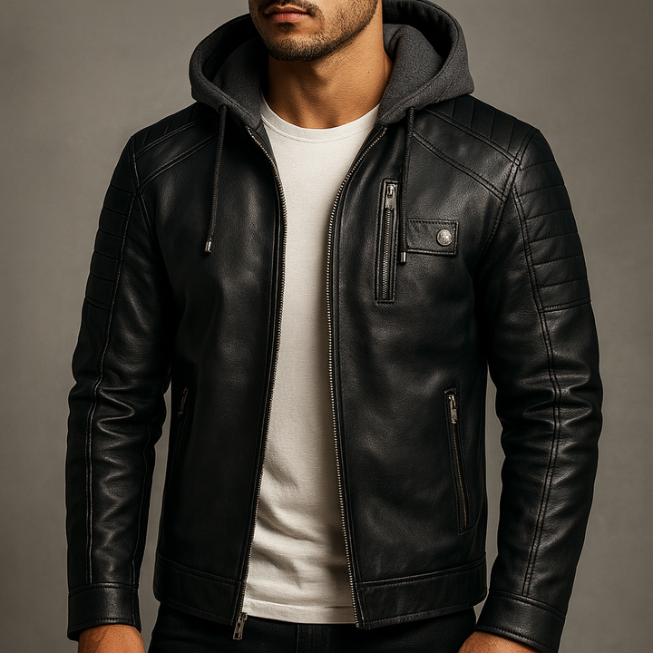 Men's Hooded Wrap Minimalist Coat