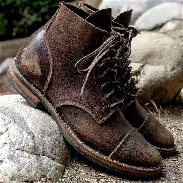 Men's Classic Vintage Style Boots-The Yellow Prime
