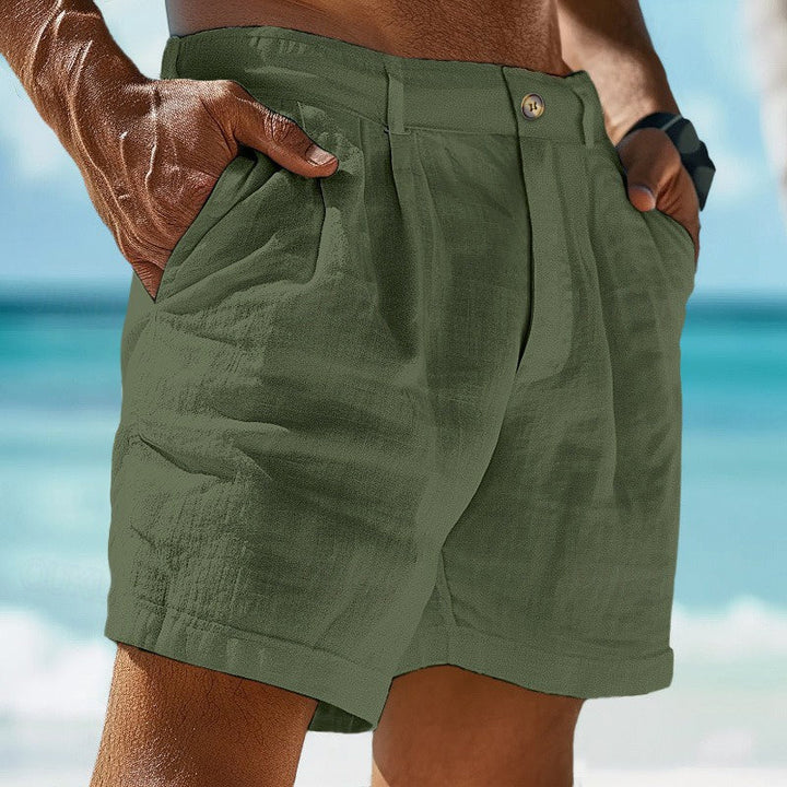Achille | Men's Pleated Casual Chino Shorts