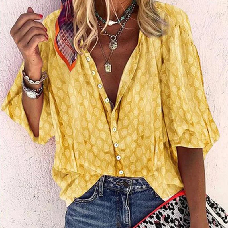 Sophie | Women's Elegant Summer Blouse for Stylish Looks-The Yellow Prime