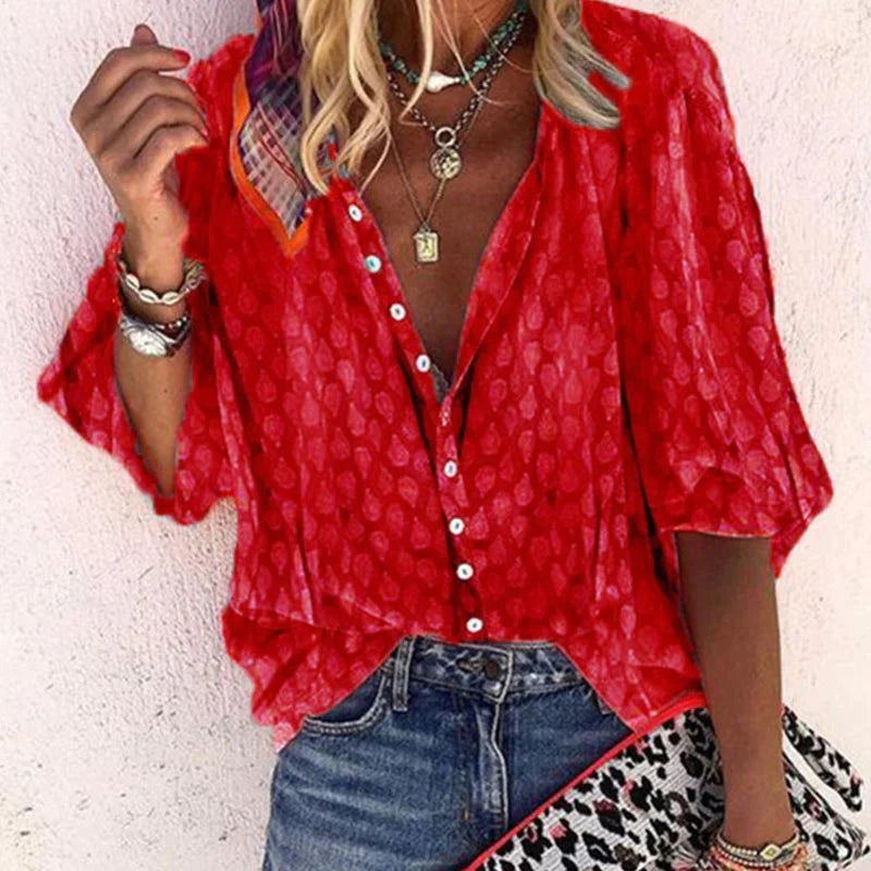 Sophie | Women's Elegant Summer Blouse for Stylish Looks-The Yellow Prime