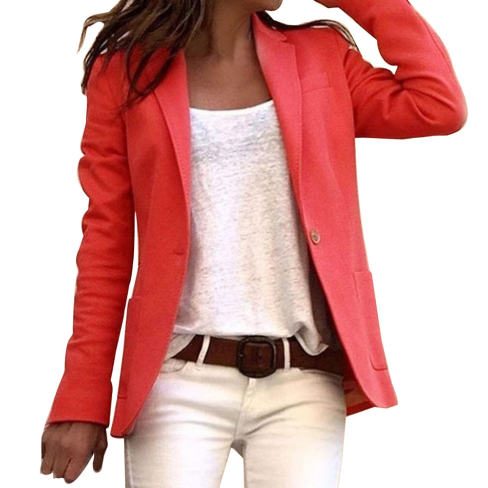 Women's Elegant Long-Sleeve Blazer-The Yellow Prime