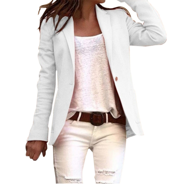 Women's Elegant Long-Sleeve Blazer-The Yellow Prime