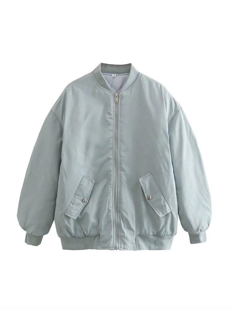 Women's Oversized Bomber Jacket