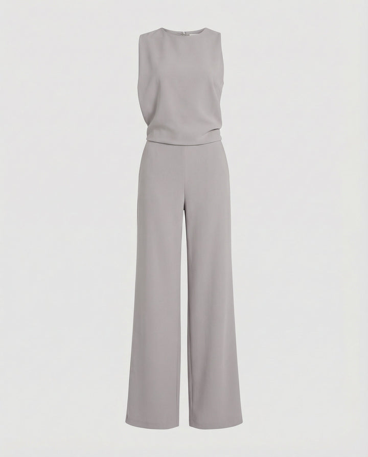 Women's Elegant Round Neck Jumpsuit for Everyday & Special Occasions-The Yellow Prime