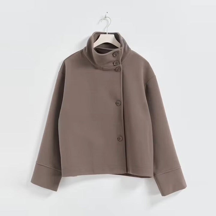 Women's Double Breasted Short Coat for Stylish Winter Wear