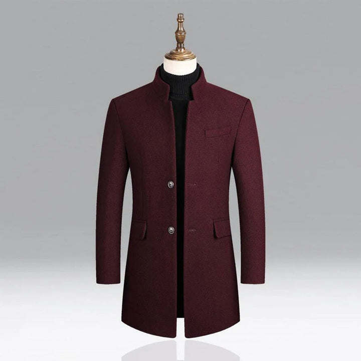 Men's Elegant Classic Coat - Timeless Formal Layer for Every Occasion