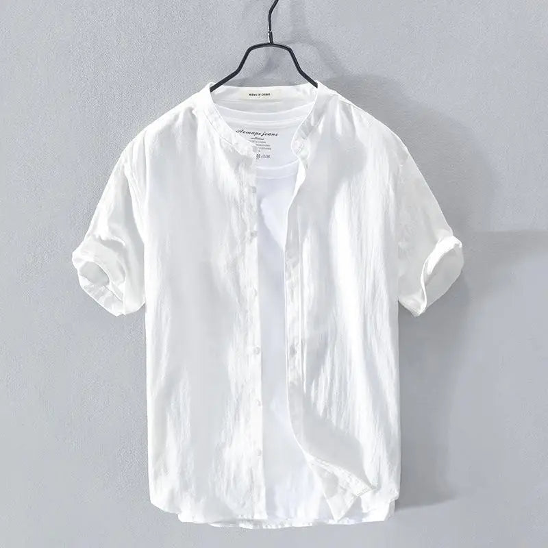 Men's Cotton-Linen Shirt - Del Mar Style-The Yellow Prime