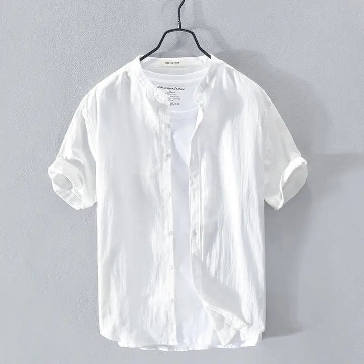 Men's Cotton-Linen Shirt - Del Mar Style-The Yellow Prime