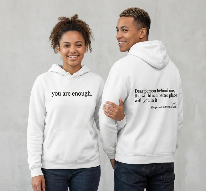 Cozy Unisex Fleece Hoodie with Graphic Print and Front Pocket