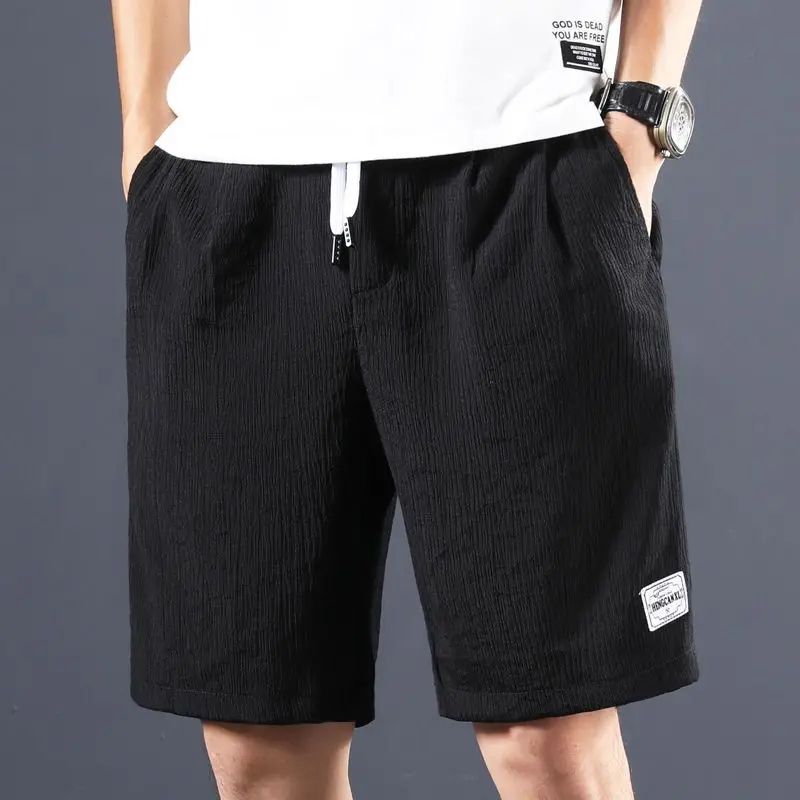 James | Men's Fashionable Cotton-Linen Summer Shorts-The Yellow Prime